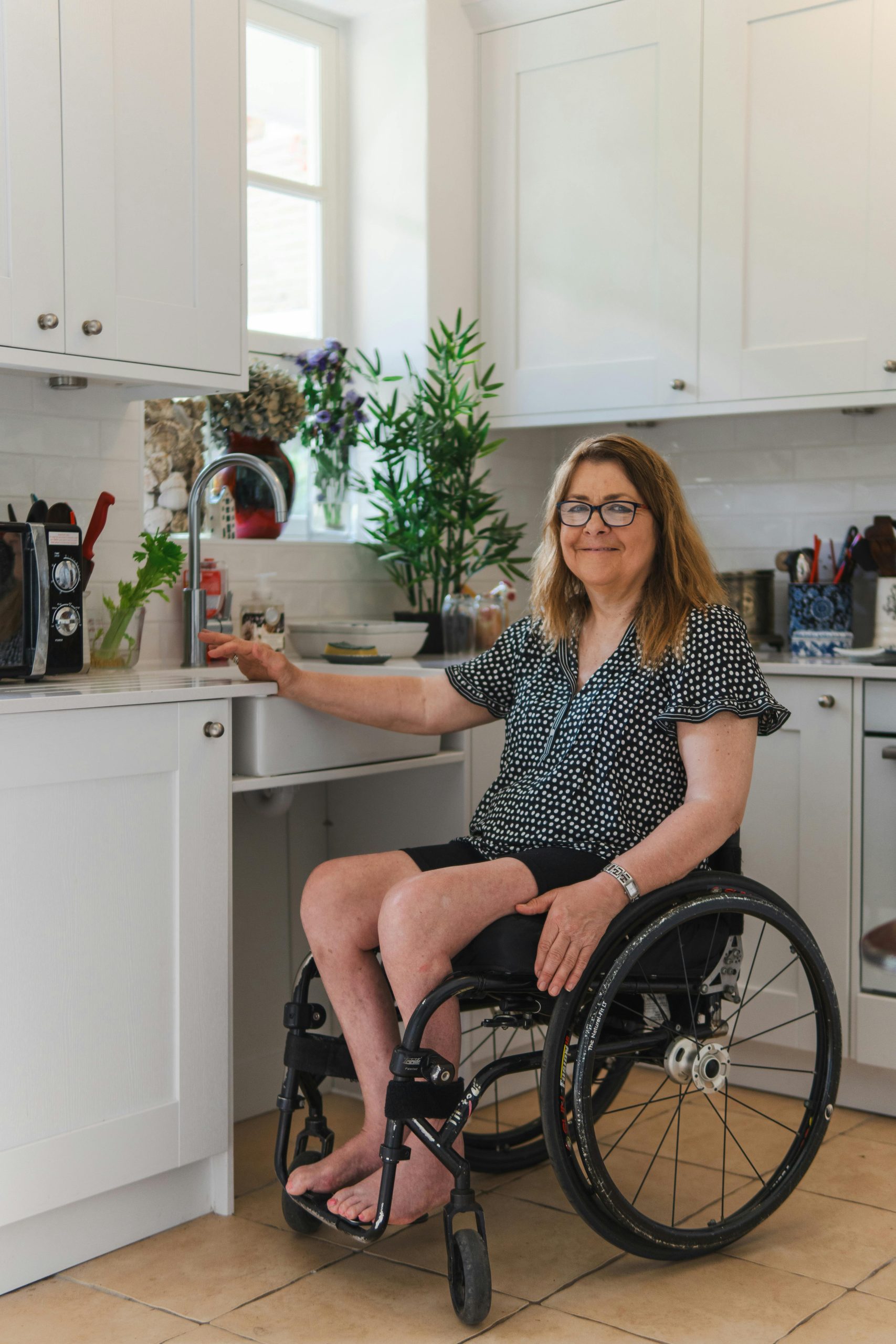 Older woman in her kitchen